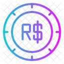 Brazilian Real Money Currency Icon