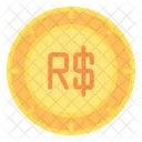 Brazilian Real Money Currency Icon