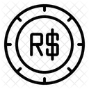 Brazilian Real Money Currency Icon