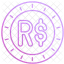 Brazilian Real Money Currency Icon