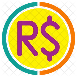 Brazilian Real Symbol  Icon