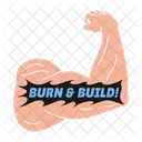 Brazo Musculoso Fitness Entrenamiento Icono