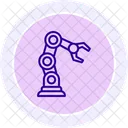 Icono De Circulo De Color De Brazo Robotico Icono