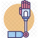 Brazo Robotico Mano Robotica Automatizacion Icono