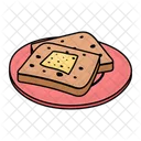 Toast Butter Breakfast Icon