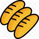 Bread Baguette Baking Icon