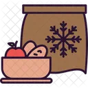 Bread Package Frozen Icon