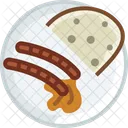 Bread Sausages Dish Icon