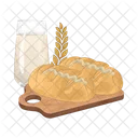 Bread And Milk Bread Milk Icon