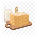 Bread And Milk Bread Milk Icon