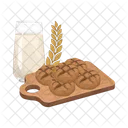 Bread And Milk Bread Milk Icon