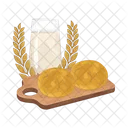 Bread And Milk Bread Milk Icon