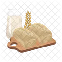 Bread And Milk Bread Milk Icon