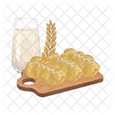 Bread And Milk Bread Milk Icon
