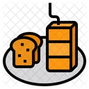 Bread And Milk Bread Milk Icon