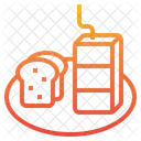 Bread And Milk Bread Milk Icon