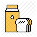 Bread And Milk Bread Milk Icon