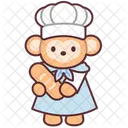 Monkey Baker Chef Icon