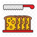 Bread Slice Cutter Cutting Knife Icône