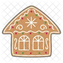 Bread House Gingerbread House Decorative Gingerbread House Icon