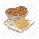 Bread Picnic Food Icon