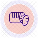 Bread Roll Line Icon Icon