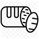 Bread Roll Line Icon Icon