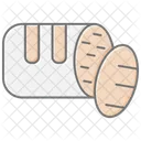 Bread Roll Lineal Color Icon Icon