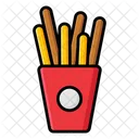 Breadsticks French Fries Potato Fries Icon