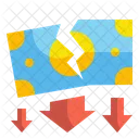 Break Money Insolvency Lost Money Icon