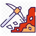 Break Rocks Hatchet Rocks Icon