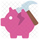 Break Savings Bank Piggy Bank Break Icon