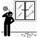 Defects Break Window Mirror Broken Window Mirror Icon
