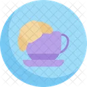 Breakfast Croissant Coffee Icon