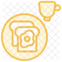 Breakfast Duotone Line Icon Icon