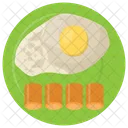 Sausage Egg Breakfast Icon