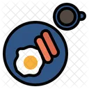 Breakfast Egg Sausage Icon
