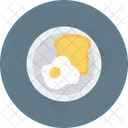 Breakfast Egg Toast Icon