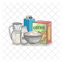 Breakfast Cereal Eating Snack Icon