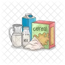 Breakfast Cereal Eating Morning Food Icon