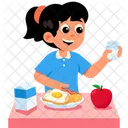 Breakfast Kids Children Icon