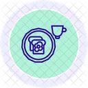 Breakfast Line Icon Icon