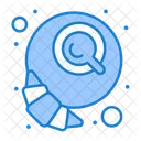 Breakfast Coffee Croissant Icon