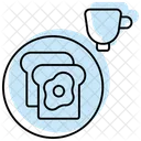 Breakfast Color Shadow Thinline Icon Icon