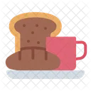 Breakfast Bread Bakery Icon