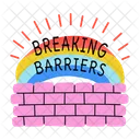 Breaking Barriers Wall Obstacle Icon