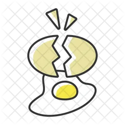 Breaking egg  Icon