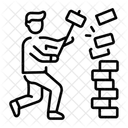 Breaking Wall  Icon