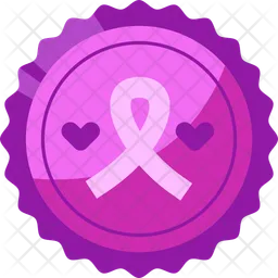 Breast Cancer Badge  Icon