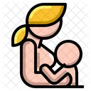 Mother Baby Breastfeeding Icon